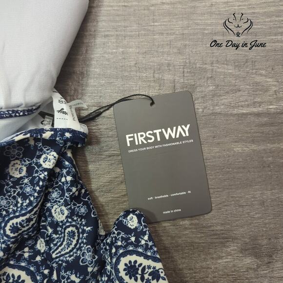 Firstway Halter Padded  Tummy Control One Piece Swimsuit Size XL - Picture 4 of 5